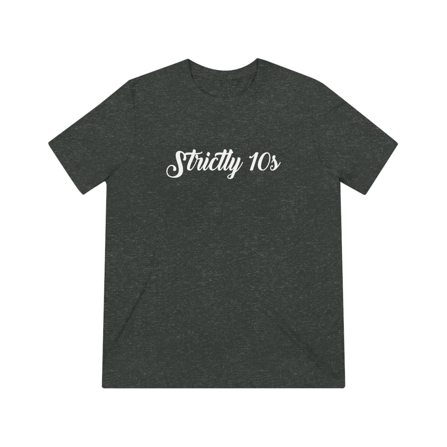 Strictly 10's White Script Tri-Blend Shirt