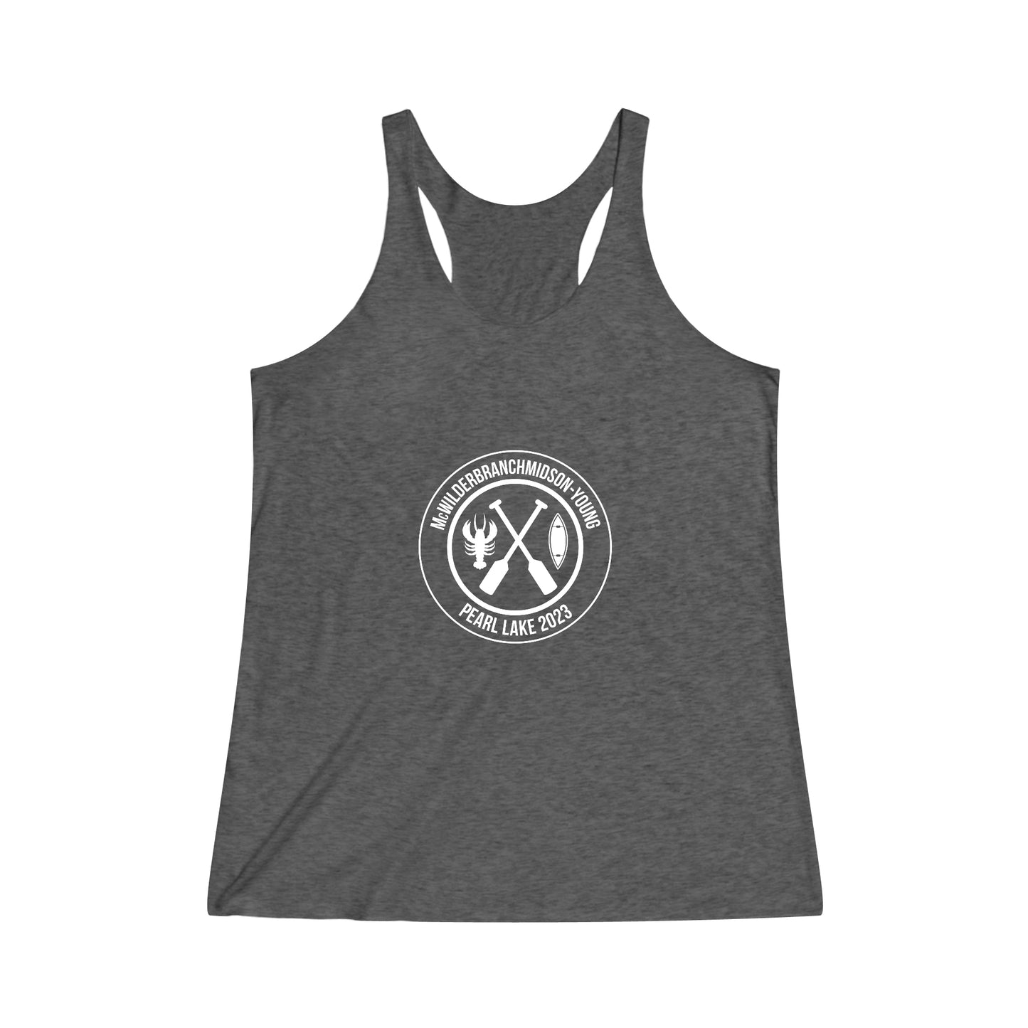 Pearl Lake Women's Tri-Blend Racerback Tank (Dark)