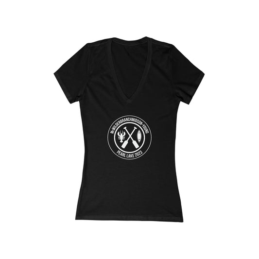 Pearl Lake Women's V-Neck T-Shirt (Dark)