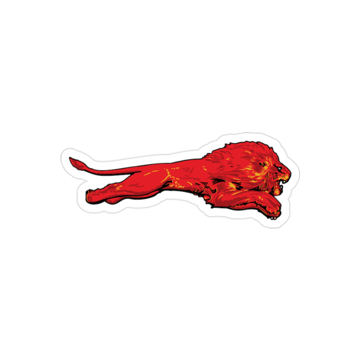North Denver Red Lion Sticker Red Lion Northside North Denver Gear