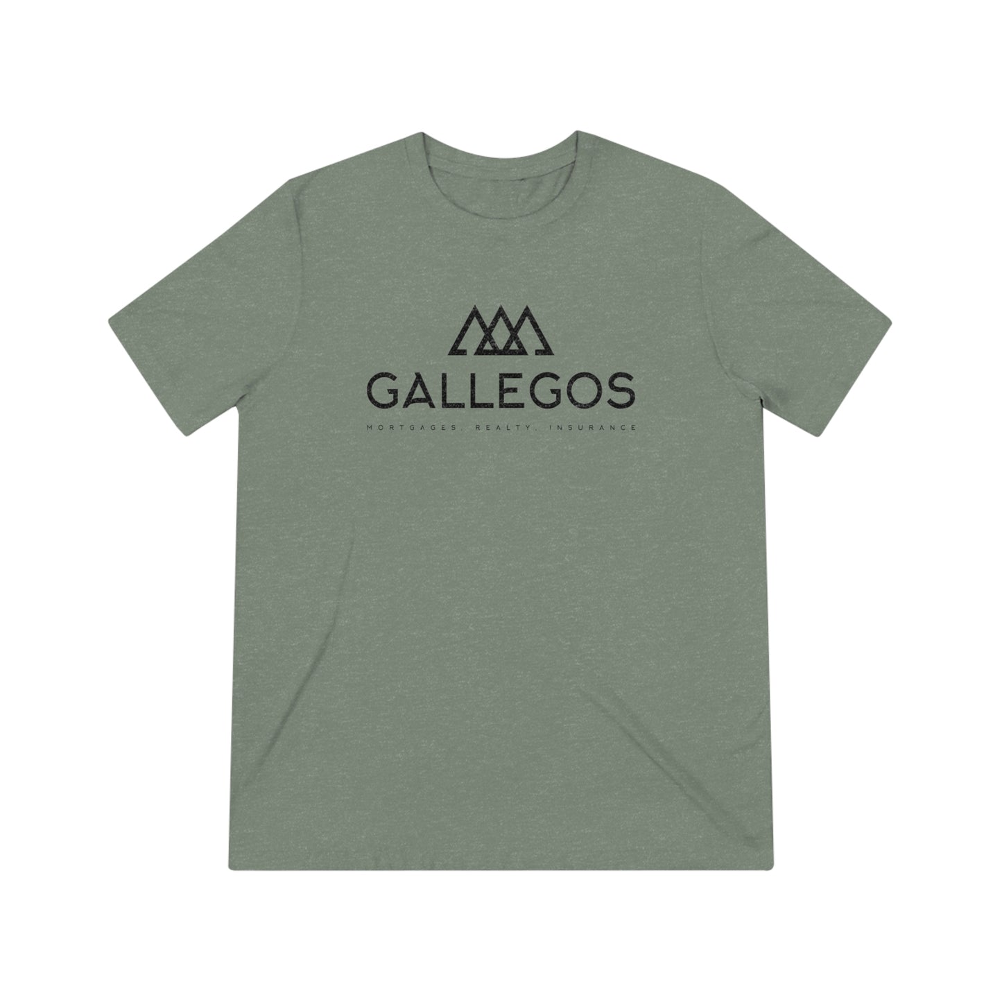Gallegos Mortgage Triblend T-Shirt (Black Logo)